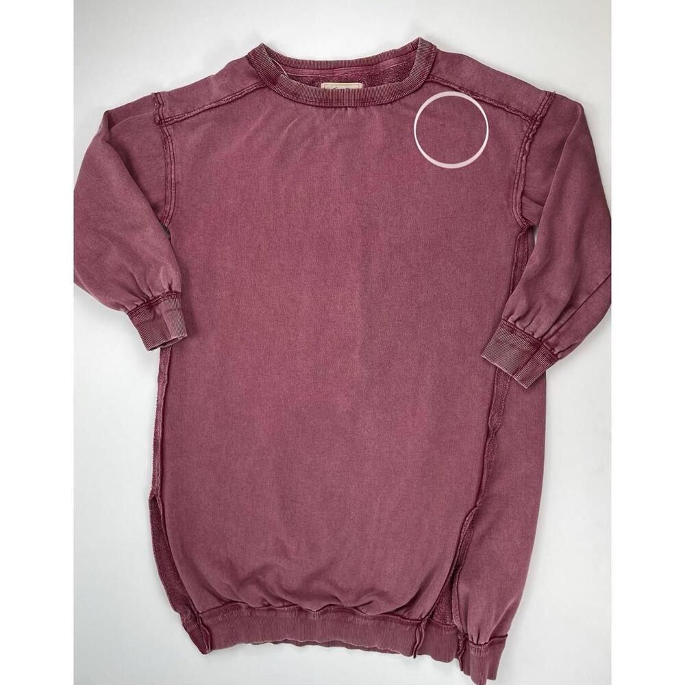 Free People We The Free Shelli Long Tunic Crewneck Sweatshirt Oversized Small - Picture 10 of 10